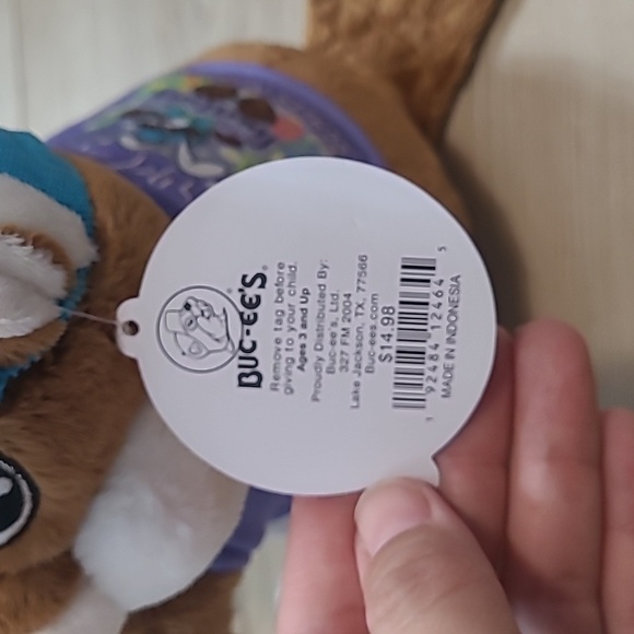 Buc-ee's 2023 Easter Beaver Tie-Dye Bunny 12" Plush - Picture 9 of 10